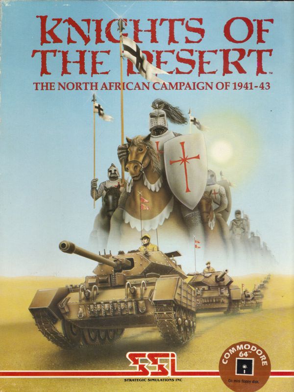 Knights Of The Desert box art for Commodore 64